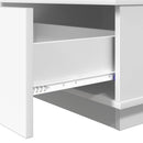 Sofabord med skuffe Hvid 95 x 55 x 31 cm Konstrueret træ