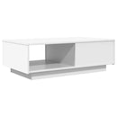 Sofabord med skuffe Hvid 95 x 55 x 31 cm Konstrueret træ