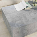 Sofabord med skuffe Beton Grå 95 x 55 x 31 cm Konstrueret træ