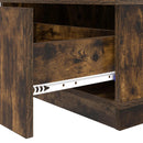 Sofabord med skuffe Røget eg 95 x 55 x 31 cm Konstrueret træ
