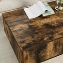 Sofabord med skuffe Røget eg 95 x 55 x 31 cm Konstrueret træ
