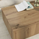 Sofabord Artisan Egetræ 95 x 55 x 31 cm Konstrueret træ