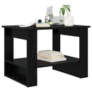 Sofabord Sort eg 72 x 50 x 50 cm Konstrueret træ