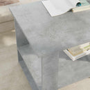 Sofabord Beton Grå 72 x 50 x 50 cm Konstrueret træ