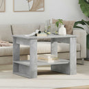 Sofabord Beton Grå 72 x 50 x 50 cm Konstrueret træ