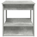 Sofabord Beton Grå 72 x 50 x 50 cm Konstrueret træ
