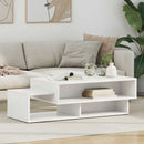 Sofabord Hvid 105 x 50 x 32,5 cm Konstrueret træ