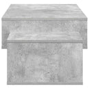 Sofabord Beton Grå 105 x 50 x 32,5 cm Konstrueret træ