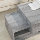 Sofabord Grå Sonoma 105 x 50 x 32,5 cm Konstrueret træ