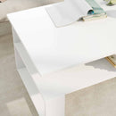 Sofabord Hvid 90 x 50 x 40 cm Konstrueret træ