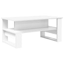 Sofabord Hvid 90 x 50 x 40 cm Konstrueret træ