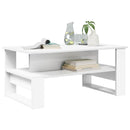 Sofabord Hvid 90 x 50 x 40 cm Konstrueret træ