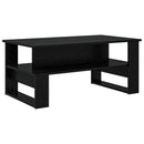 Sofabord Sort eg 90 x 50 x 40 cm Konstrueret træ