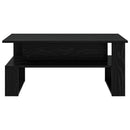 Sofabord Sort eg 90 x 50 x 40 cm Konstrueret træ