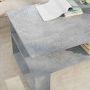 Sofabord Beton Grå 90 x 50 x 40 cm Konstrueret træ