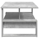 Sofabord Beton Grå 90 x 50 x 40 cm Konstrueret træ