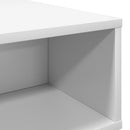 Sofabord Hvid 80 x 46 x 35 cm Konstrueret træ