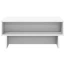 Sofabord Hvid 80 x 46 x 35 cm Konstrueret træ