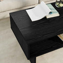 Sofabord Sort eg 80 x 46 x 35 cm Konstrueret træ