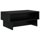 Sofabord Sort eg 80 x 46 x 35 cm Konstrueret træ