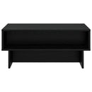 Sofabord Sort eg 80 x 46 x 35 cm Konstrueret træ