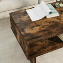 Sofabord Røget eg 80 x 46 x 35 cm Konstrueret træ