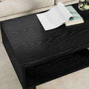 Sofabord Sort eg 100 x 46 x 35 cm Konstrueret træ