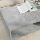 Sofabord Beton Grå 100 x 46 x 35 cm Konstrueret træ