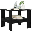 Sofabord Sort eg 57 x 55 x 45 cm Konstrueret træ