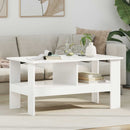 Sofabord Hvid 90 x 50 x 45 cm Konstrueret træ