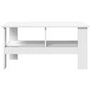 Sofabord Hvid 90 x 50 x 45 cm Konstrueret træ