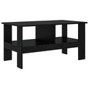 Sofabord Sort eg 90 x 50 x 45 cm Konstrueret træ