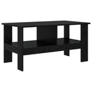 Sofabord Sort eg 90 x 50 x 45 cm Konstrueret træ