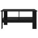 Sofabord Sort eg 90 x 50 x 45 cm Konstrueret træ