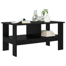 Sofabord Sort eg 90 x 50 x 45 cm Konstrueret træ