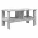 Sofabord Beton Grå 90 x 50 x 45 cm Konstrueret træ
