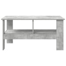 Sofabord Beton Grå 90 x 50 x 45 cm Konstrueret træ