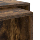 Kaffebord Sæt 2 stk. Røget eg 90 x 48 x 40 cm Konstrueret træ