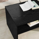 Sofabord Sort eg 60 x 50 x 40 cm Konstrueret træ