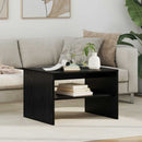 Sofabord Sort eg 60 x 50 x 40 cm Konstrueret træ