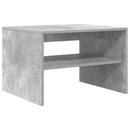 Sofabord Beton Grå 60 x 50 x 40 cm Konstrueret træ