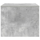 Sofabord Beton Grå 60 x 50 x 40 cm Konstrueret træ