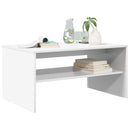 Sofabord Hvid 80 x 50 x 40 cm Konstrueret træ