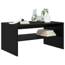 Sofabord Sort eg 80 x 50 x 40 cm Konstrueret træ
