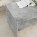 Sofabord Beton Grå 80 x 50 x 40 cm Konstrueret træ