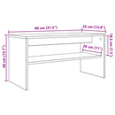 TV-skab Røget eg 80 x 35 x 40 cm Konstrueret træ