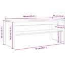 TV-skab Røget eg 100 x 35 x 40 cm Konstrueret træ