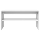 TV-skab Hvid 80 x 30 x 40 cm Konstrueret træ