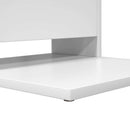 Sidebord Hvid 40 x 35 x 60,5 cm Konstrueret træ