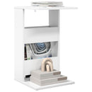 Sidebord Hvid 40 x 35 x 60,5 cm Konstrueret træ